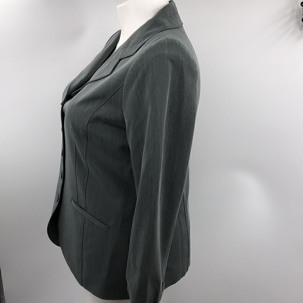 Pendletongraybutton Detailedstitchingblazer - image 5